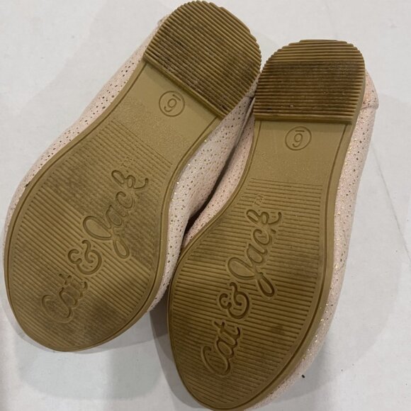 Cat & Jack Girls Mary Jane Size 6 Ballet Slip On Shoes Black Pink LOT of 2 - Picture 3 of 6